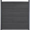 vidaXL - Schuttingpaneelset - 180x186 - cm - HKC - grijs