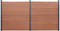 vidaXL - Schuttingpaneelset - 353x186 - cm - HKC - bruin