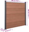 vidaXL - Schuttingpaneelset - 353x186 - cm - HKC - bruin
