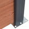 vidaXL - Schuttingpaneelset - 353x186 - cm - HKC - bruin