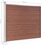 vidaXL - Schuttingpanelenset - 699x146 - cm - HKC - bruin