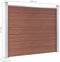 vidaXL - Schuttingpanelenset - 699x146 - cm - HKC - bruin