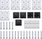 vidaXL - Schuttingpanelenset - 699x146 - cm - HKC - bruin