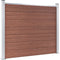 vidaXL - Schuttingpanelenset - 699x146 - cm - HKC - bruin