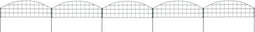 vidaXL - Schuttingset - gebogen - 77,3x26 - cm - groen