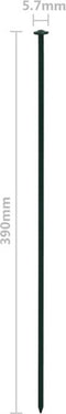 vidaXL - Schuttingset - gebogen - 77,3x26 - cm - groen