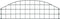 vidaXL - Schuttingset - gebogen - 77,3x26 - cm - groen