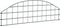 vidaXL - Schuttingset - gebogen - 77,3x26 - cm - groen