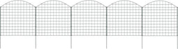 vidaXL - Schuttingset - gebogen - 77,5x78,5 - cm - groen