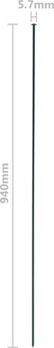 vidaXL - Schuttingset - gebogen - 77,5x78,5 - cm - groen