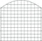 vidaXL - Schuttingset - gebogen - 77,5x78,5 - cm - groen