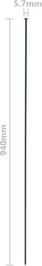 vidaXL - Schuttingset - hol - gebogen - 77,5x64 - cm - groen