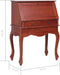 vidaXL - Secretaire - 78x42x103 - cm - massief - mahoniehout - bruin