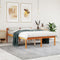 vidaXL - Seniorenbed - 135x190 - cm - massief - grenenhout - wasbruin