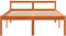 vidaXL - Seniorenbed - 135x190 - cm - massief - grenenhout - wasbruin