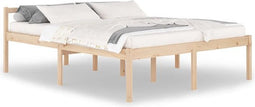 vidaXL - Seniorenbed - massief - grenenhout - 160x200 - cm