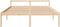 vidaXL - Seniorenbed - massief - grenenhout - 180x200 - cm