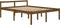 vidaXL - Seniorenbed - massief - grenenhout - honingbruin - 150x200 - cm