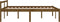 vidaXL - Seniorenbed - massief - grenenhout - honingbruin - 150x200 - cm