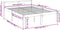 vidaXL - Seniorenbed - massief - grenenhout - honingbruin - 150x200 - cm