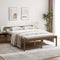 vidaXL - Seniorenbed - massief - grenenhout - honingbruin - 150x200 - cm