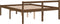 vidaXL - Seniorenbed - massief - grenenhout - honingbruin - 150x200 - cm