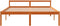 vidaXL - Seniorenbed - massief - grenenhout - wasbruin - 150x200 - cm