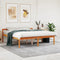 vidaXL - Seniorenbed - massief - grenenhout - wasbruin - 150x200 - cm