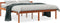 vidaXL - Seniorenbed - massief - grenenhout - wasbruin - 150x200 - cm