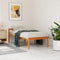 vidaXL - Seniorenbed - massief - grenenhout - wasbruin - 75x190 - cm