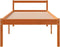 vidaXL - Seniorenbed - massief - grenenhout - wasbruin - 75x190 - cm