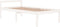 vidaXL - Seniorenbed - massief - grenenhout - wit - 100x200 - cm