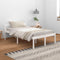 vidaXL - Seniorenbed - massief - grenenhout - wit - 120x200 - cm