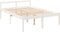 vidaXL - Seniorenbed - massief - grenenhout - wit - 120x200 - cm