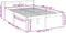 vidaXL - Seniorenbed - massief - grenenhout - wit - 135x190 - cm - Small - Double