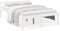 vidaXL - Seniorenbed - massief - grenenhout - wit - 135x190 - cm - Small - Double