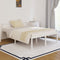vidaXL - Seniorenbed - massief - grenenhout - wit - 135x190 - cm - Small - Double