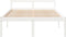 vidaXL - Seniorenbed - massief - grenenhout - wit - 135x190 - cm - Small - Double