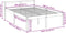 vidaXL - Seniorenbed - massief - grenenhout - wit - 140x190 - cm