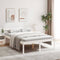 vidaXL - Seniorenbed - massief - grenenhout - wit - 140x190 - cm