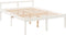 vidaXL - Seniorenbed - massief - grenenhout - wit - 140x190 - cm