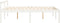 vidaXL - Seniorenbed - massief - grenenhout - wit - 140x190 - cm