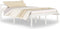 vidaXL - Seniorenbed - massief - grenenhout - wit - 140x200 - cm