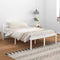 vidaXL - Seniorenbed - massief - grenenhout - wit - 140x200 - cm