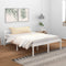 vidaXL - Seniorenbed - massief - grenenhout - wit - 150x200 - cm