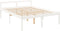 vidaXL - Seniorenbed - massief - grenenhout - wit - 150x200 - cm