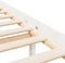 vidaXL - Seniorenbed - massief - grenenhout - wit - 150x200 - cm