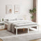 vidaXL - Seniorenbed - massief - grenenhout - wit - 160x200 - cm