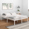 vidaXL - Seniorenbed - massief - grenenhout - wit - 160x200 - cm