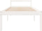 vidaXL - Seniorenbed - massief - grenenhout - wit - 90x190 - cm